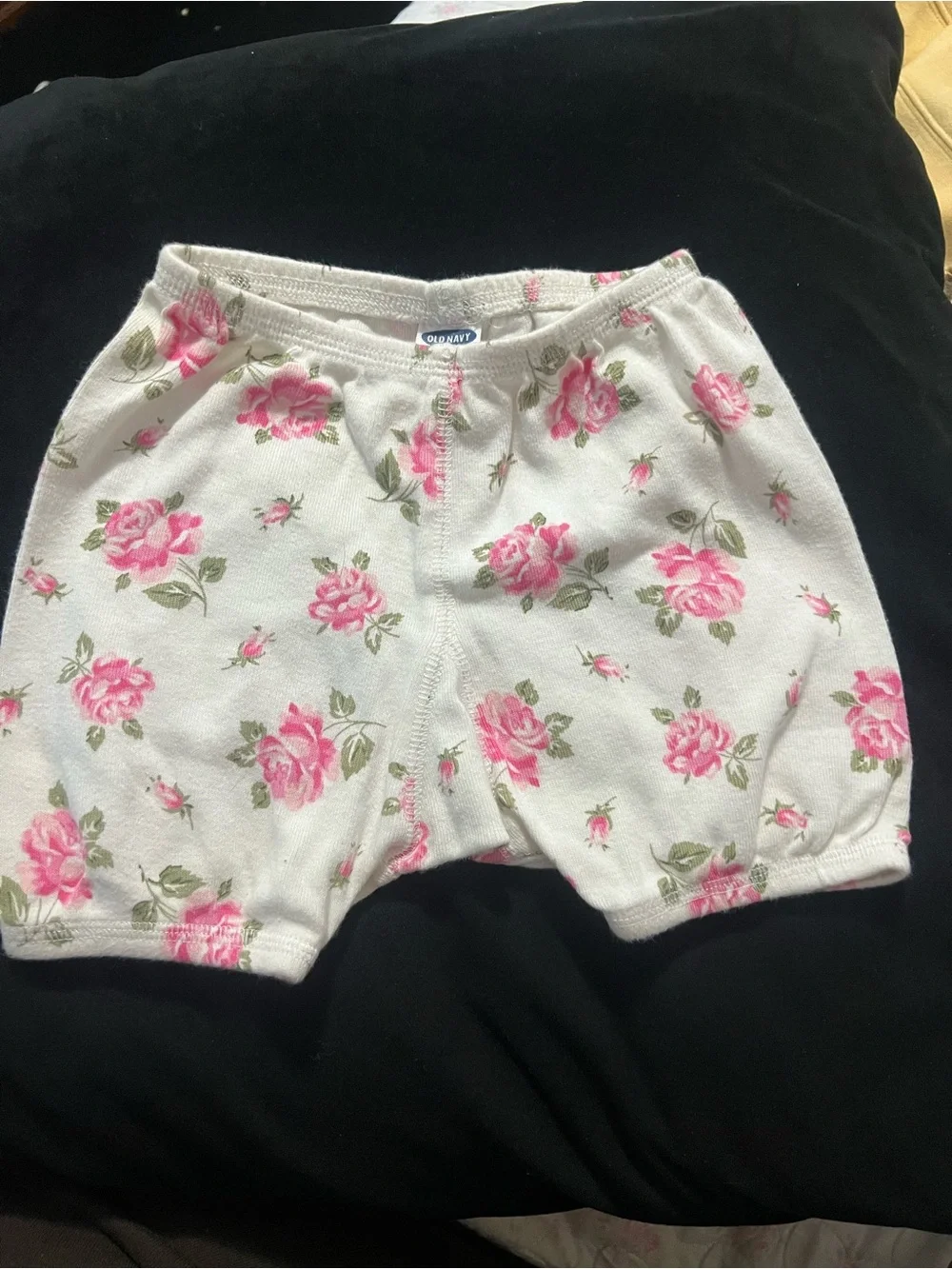 Vintage 2000 Old Navy Pink Rose Baby Bloomer Shorts